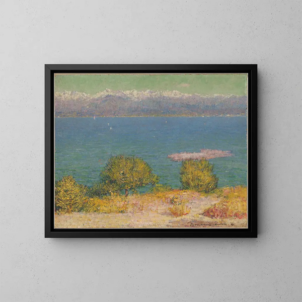 Landschaft in Antibes - John Peter Russell — gerahmtes Bild an der Wand