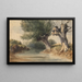 Sur la Colne Middlesex - John Preston Neale — gerahmtes Bild an der Wand