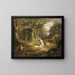 Der Rettung von Leatherstocking - John Quidor — gerahmtes Bild an der Wand