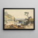 See und Berge - John Renton — gerahmtes Bild an der Wand