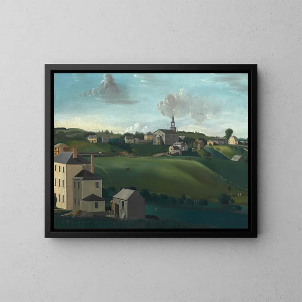Hügel des Besprechungsraums, Roxbury, Massachusetts - John Ritto Penniman — gerahmtes Bild an der Wand