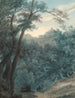 Landschaft mit Wald und Kloster von Ariccia - John Robert Cozens — Ansicht des Kunstwerks