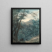 Landschaft mit Wald und Kloster von Ariccia - John Robert Cozens — gerahmtes Bild an der Wand