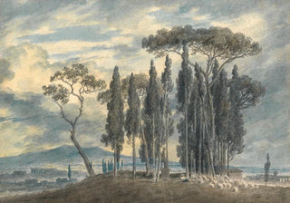 John Robert Cozens - In the Gardens of the Villa Negroni at Rome.webp