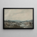 Italienisches Landschaftsgemälde - John Robert Cozens — gerahmtes Bild an der Wand