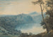 Lac de Nemi et ville de Genzano - John Robert Cozens — Ansicht des Kunstwerks