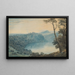 Lac de Nemi et ville de Genzano - John Robert Cozens — gerahmtes Bild an der Wand