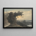 Der See von Albano und Castel Gandolfo - John Robert Cozens — gerahmtes Bild an der Wand