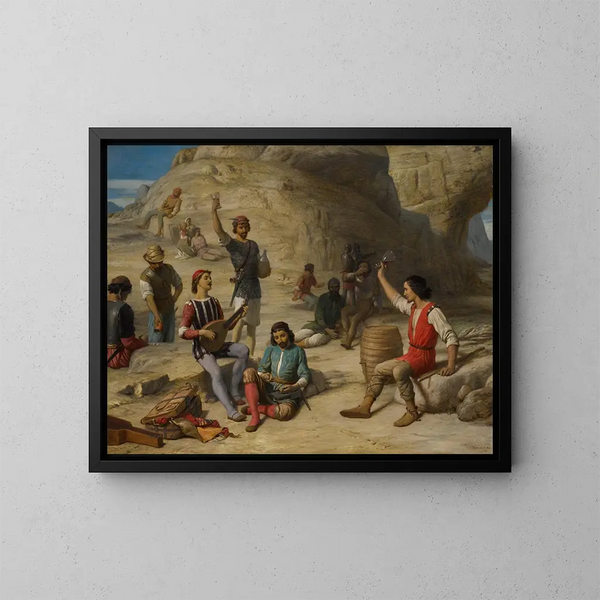 Nur die Freien können die Freiheit singen - John Rogers Herbert — gerahmtes Bild an der Wand