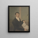 M. Graupner sitzend und Musik haltend - John Rubens Smith — gerahmtes Bild an der Wand