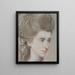 Kopf der Dame - John Russell — gerahmtes Bild an der Wand