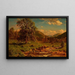 Schafe beim Weiden an der Quelle eines Baches - John S. Jameson — gerahmtes Bild an der Wand