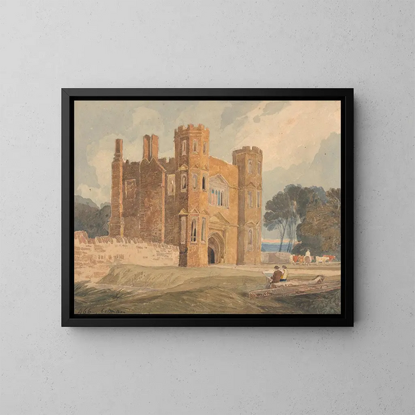 Porte de Saint Marys à Wiggenhall, Norfolk - John Sell Cotman — gerahmtes Bild an der Wand