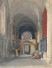der Norwich-Kathedrale, Innenansicht des nördlichen Seitenschiffs des Chors, Blick nach Osten - John Sell Cotman — Ansicht des Kunstwerks