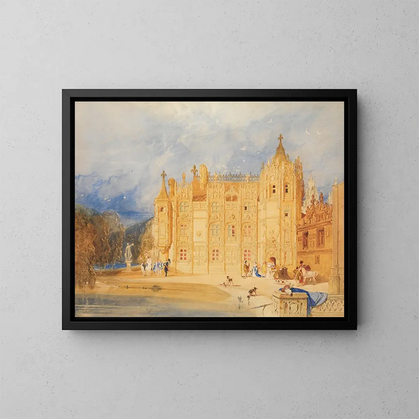 Die Klosterkirche der Abtei Saint-Ouen in Rouen - John Sell Cotman — gerahmtes Bild an der Wand