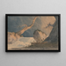 Kaskade in einer trostlosen Landschaft - John Sell Cotman — gerahmtes Bild an der Wand