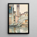 Eine Brücke und ein Glockenturm Venedig - John Singer Sargent — gerahmtes Bild an der Wand