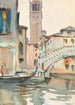 Eine Brücke und ein Glockenturm Venedig - John Singer Sargent — Ansicht des Kunstwerks