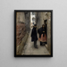 Eine Straße in Venedig - John Singer Sargent — gerahmtes Bild an der Wand