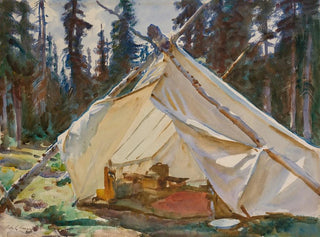 Eine Zelt in den Rocky Mountains - John Singer Sargent — Ansicht des Kunstwerks