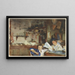 Eine venezianische Trattoria - John Singer Sargent — gerahmtes Bild an der Wand