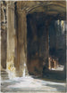 Innenansicht einer Kathedrale - John Singer Sargent — Ansicht des Kunstwerks