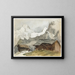 Chalets Breithorn in Mürren - John Singer Sargent — gerahmtes Bild an der Wand