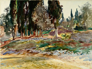 John Singer Sargent - Cypress Trees at San Vigilio Lake Garda.webp