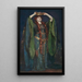 Ellen Terry als Lady Macbeth - John Singer Sargent — gerahmtes Bild an der Wand