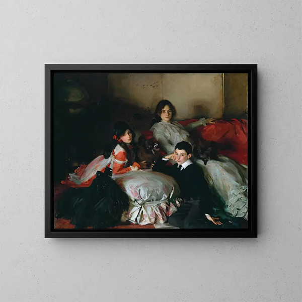 Essie Ruby und Ferdinand Wertheimer - John Singer Sargent — gerahmtes Bild an der Wand