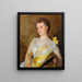 Florence Addicks - John Singer Sargent — gerahmtes Bild an der Wand