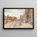 Route de la forteresse et rochers - John Singer Sargent — gerahmtes Bild an der Wand