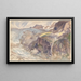 Gletscher - John Singer Sargent — gerahmtes Bild an der Wand
