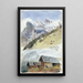 Gspaltenhorn Mürren - John Singer Sargent — gerahmtes Bild an der Wand