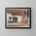 Haus und Hof - John Singer Sargent — gerahmtes Bild an der Wand
