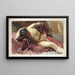 Italienisches Modell Gemälde - John Singer Sargent — gerahmtes Bild an der Wand