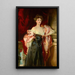 Lady Helen Vincent vicomtesse d'Abernon - John Singer Sargent — gerahmtes Bild an der Wand