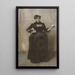 Dame à la rose Charlotte Louise Burckhardt - John Singer Sargent — gerahmtes Bild an der Wand