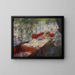 Dame und Kind schlafend in einem Boot unter den Weiden - John Singer Sargent — gerahmtes Bild an der Wand