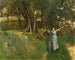 Landschaftsgemälde mit Frauen im Vordergrund - John Singer Sargent — Ansicht des Kunstwerks