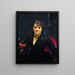 Madame Errazuriz oder Die Dame in Schwarz - John Singer Sargent — gerahmtes Bild an der Wand