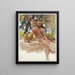 L'homme et les arbres en Floride - John Singer Sargent — gerahmtes Bild an der Wand