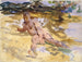 Mann am Strand in Florida - John Singer Sargent — Ansicht des Kunstwerks