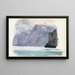 Bergsee - John Singer Sargent — gerahmtes Bild an der Wand