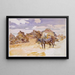 Mules und Ruinen - John Singer Sargent — gerahmtes Bild an der Wand