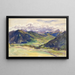 offene Tal, Dolomiten - John Singer Sargent — gerahmtes Bild an der Wand