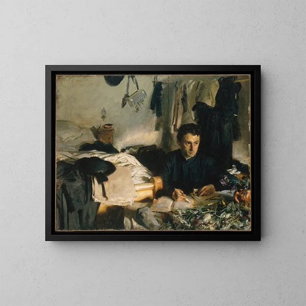 Vater Sébastien - John Singer Sargent — gerahmtes Bild an der Wand
