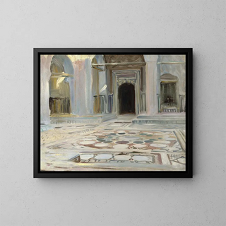 Pflaster von Kairo - John Singer Sargent — gerahmtes Bild an der Wand