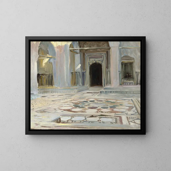 Pflaster von Kairo - John Singer Sargent — gerahmtes Bild an der Wand