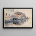 Ponte Panada Fondamenta Nuove Venedig - John Singer Sargent — gerahmtes Bild an der Wand